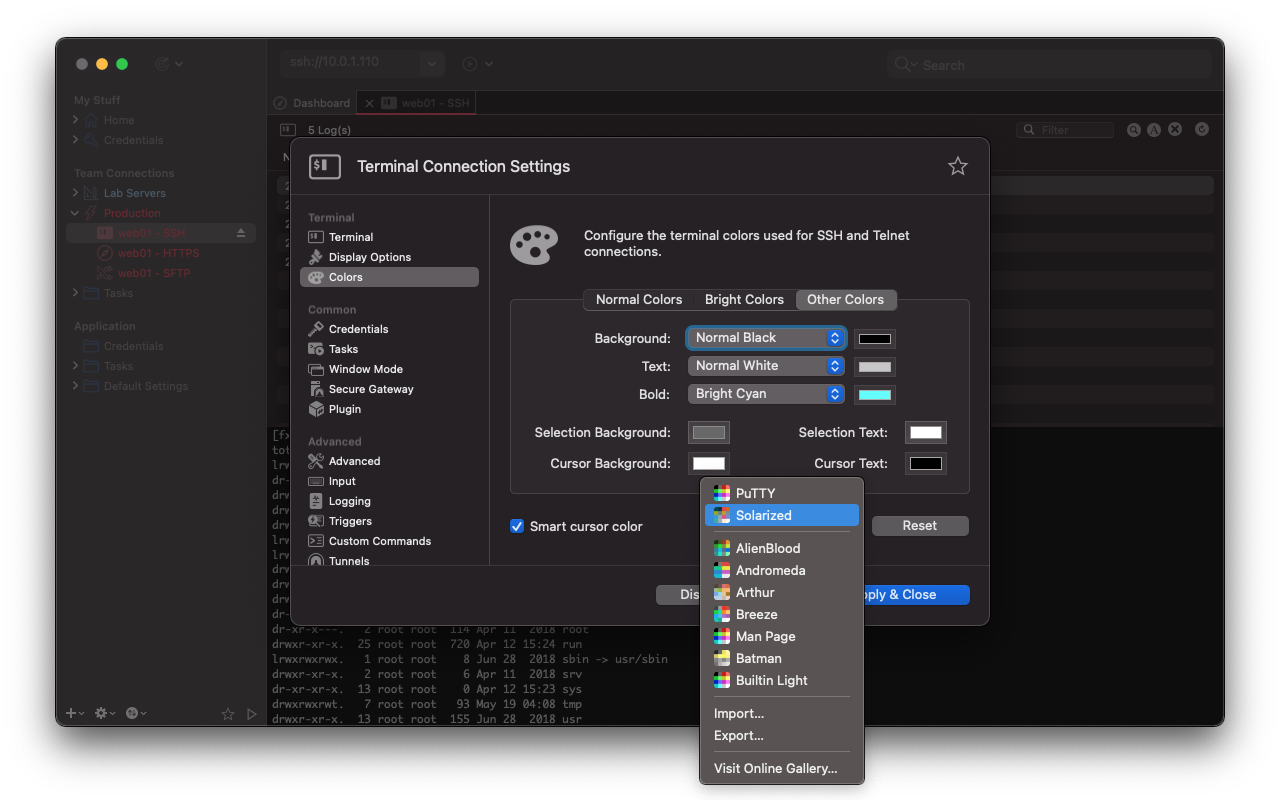 Terminal: Custom Colors